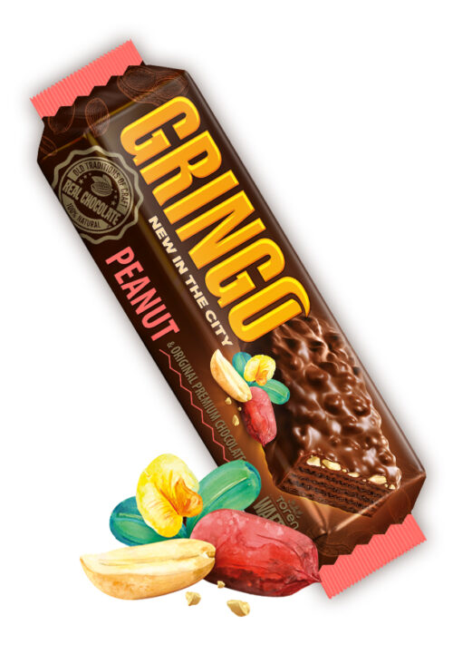 Tören Gringo Milk Chocolate Coated Cocoa Wafer With Peanut